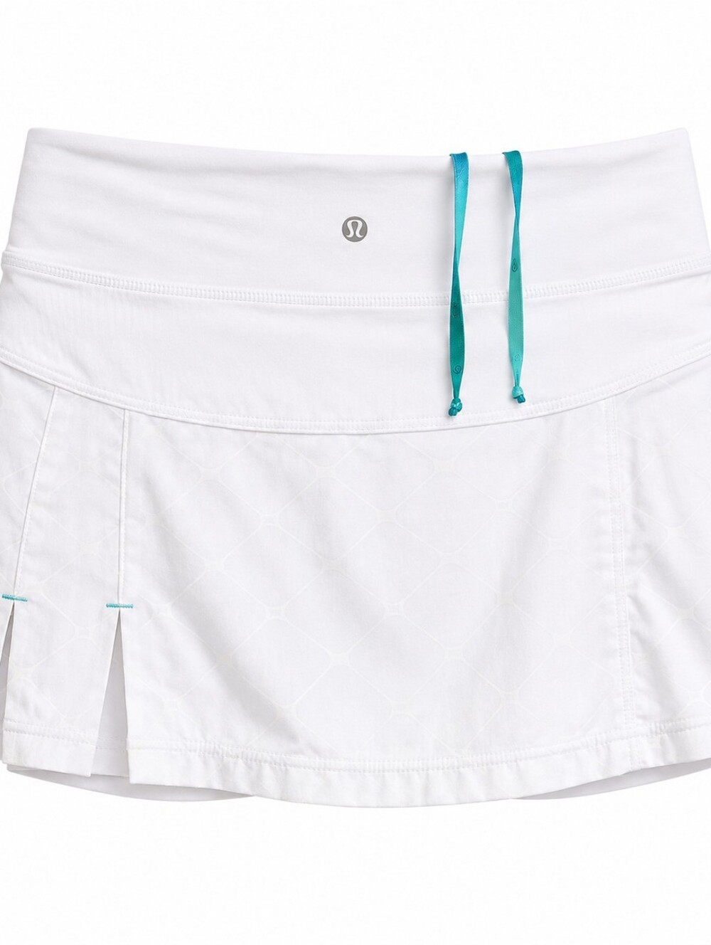Lululemon White Tennis Golf Skort Built In Shorts Drawstring Size 6